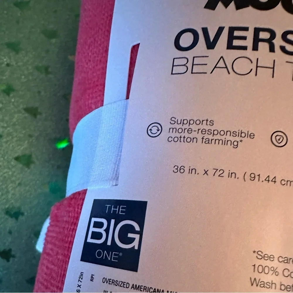 The Big One x Disney oversized beach towel NWT